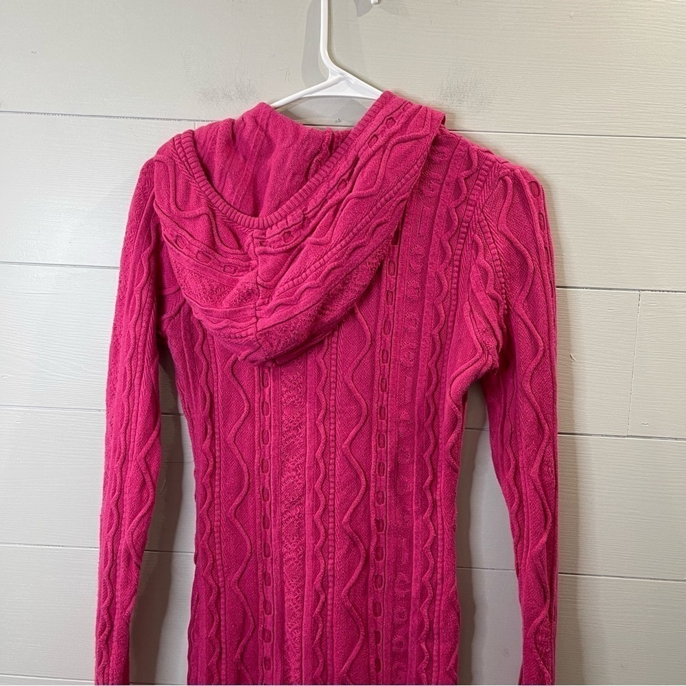 Coogi | RARE! Vintage Pink Long Lined Zip Up Sweater Size Medium - Picture 9 of 10